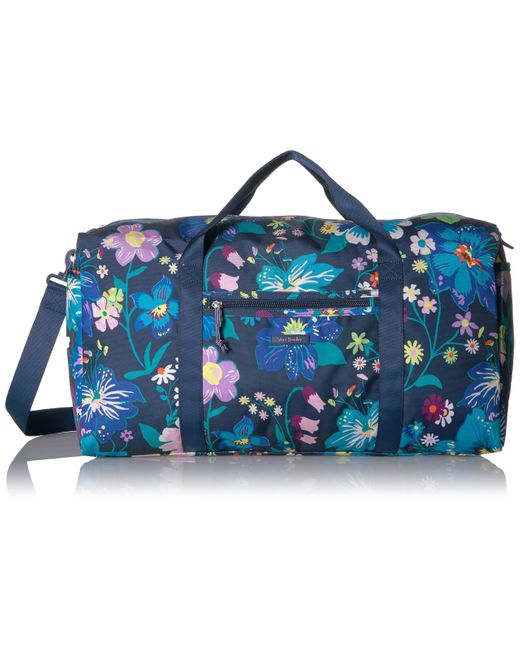 vera bradley blue duffel bag