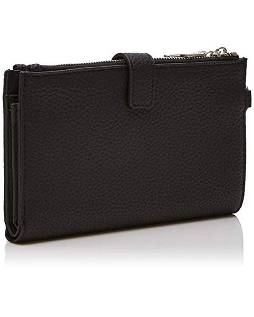 Guess Uptown Chic Double Zip Organizer Wallet in Black Lyst