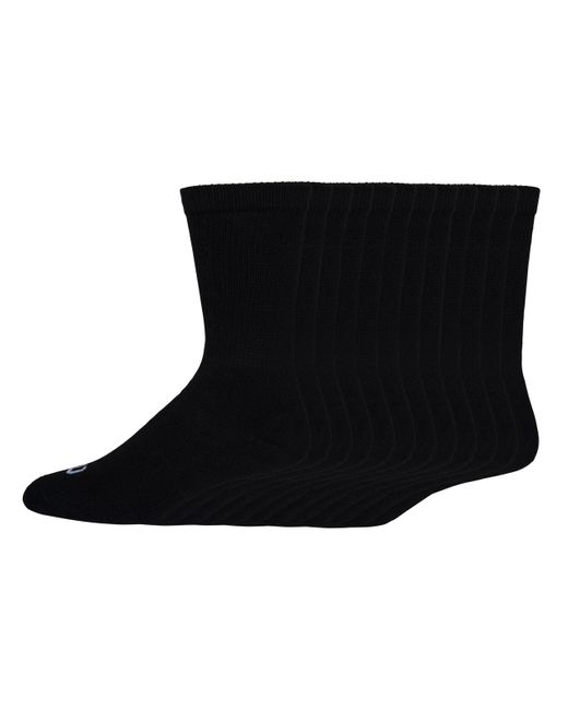 Wilson Black 12-pack Basic Crew Socks for men