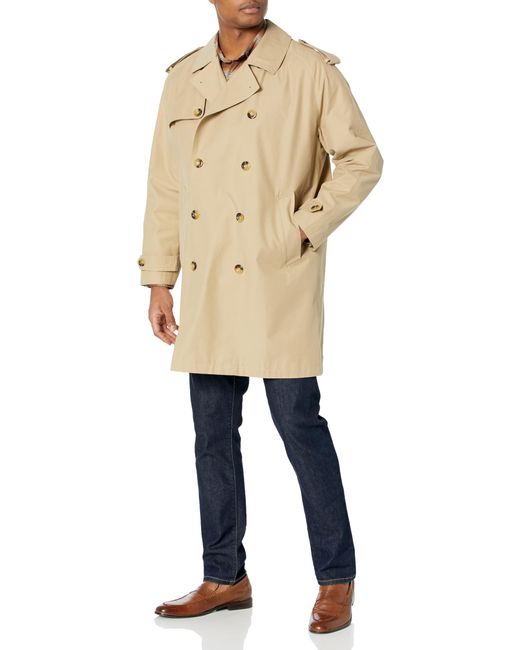 London Fog Natural Double Breasted Trenchcoat for men