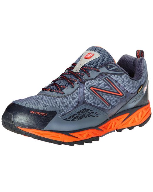 New Balance Synthetic 910 V1 Trail Running Shoe in Navy/Orange (Blue ...
