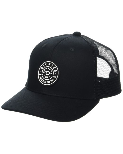 Dickies Low Pro Workwear Patch Trucker Hat Black for men