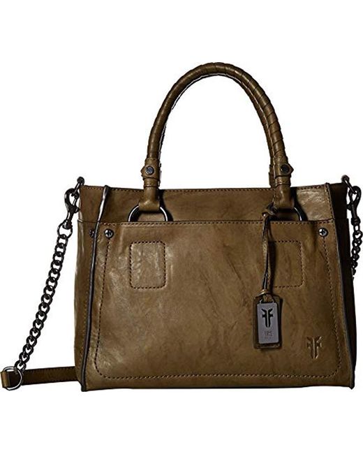 Frye Green Demi Satchel Leather Handbag
