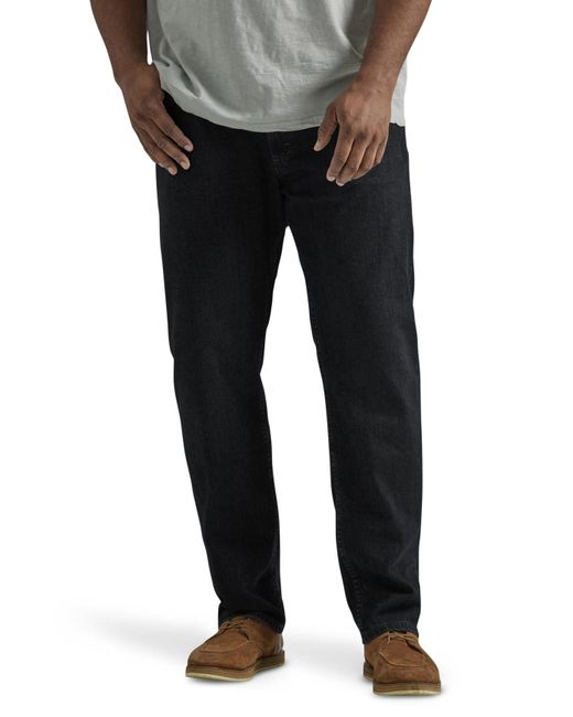 Lee Jeans Black Big & Tall Legendary Regular Straight Jean for men