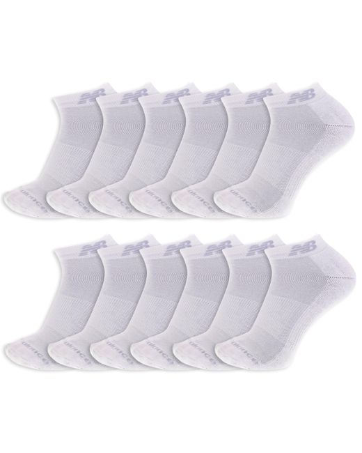 New Balance Purple Adult's And Performance Cushioned Low Cut Socks-6 Moisture Wicking