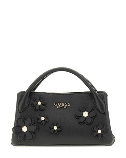 Guess Black Zaria Small Girlfriend Satchel