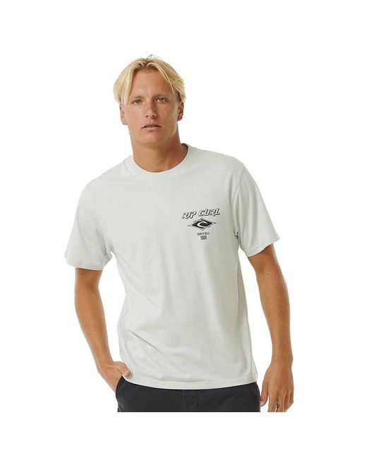 Rip Curl Gray Fade Out Icon T-shirt for men