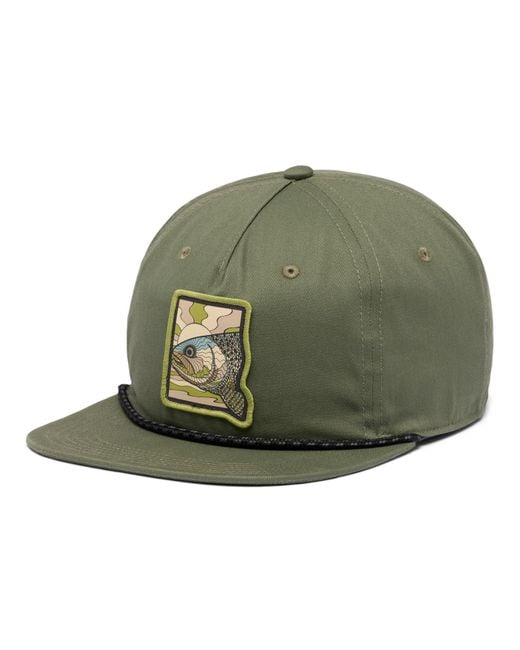 Columbia Green Pfg Tack Snap Back Hat