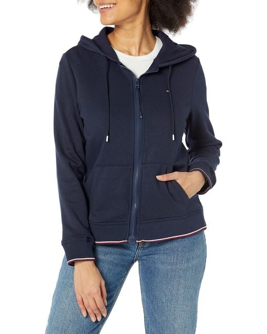 Tommy Hilfiger Adaptive Solid Hoodie With Zipper Closure in