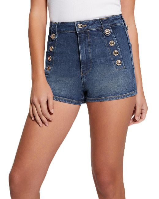 Guess Blue Clash Denim Short