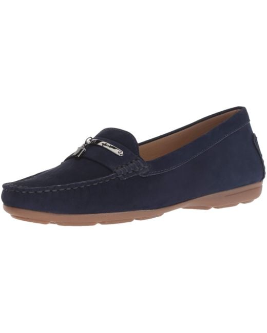 hush puppies blue loafers