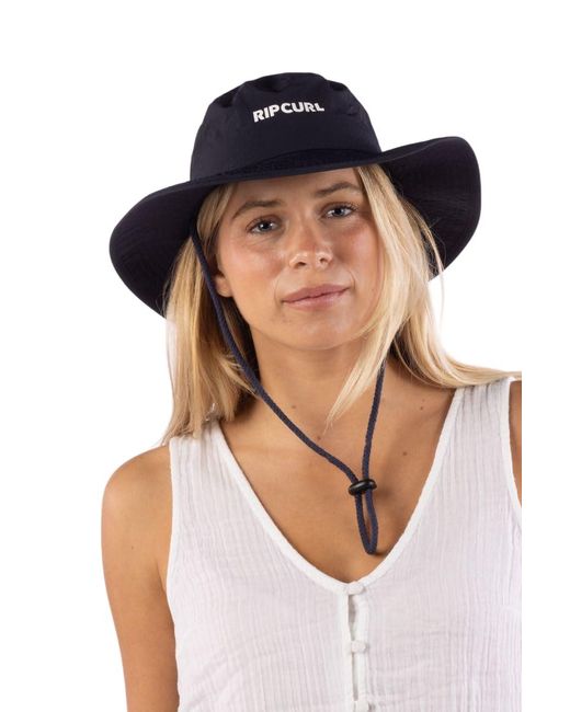 Rip Curl Blue Boonie Bucket Hat With Upf 50+ Sun Lightweight