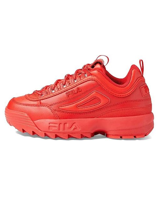 Fila Red Disruptor Ii Premium Comfortable Sneakers