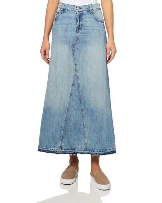 Lucky Brand Blue Denim Maxi Skirt