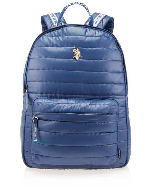 U.S. POLO ASSN. Blue U.s Polo Assn. Nylon Quilted Backpack