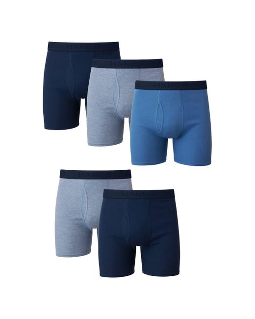 Hanes Blue Pack Freshiq Dyed Boxer Brief - Colors May for men