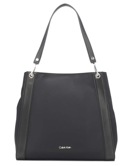 Calvin Klein Reyna Novelty Large Triple Compartment Shoulder Bag in