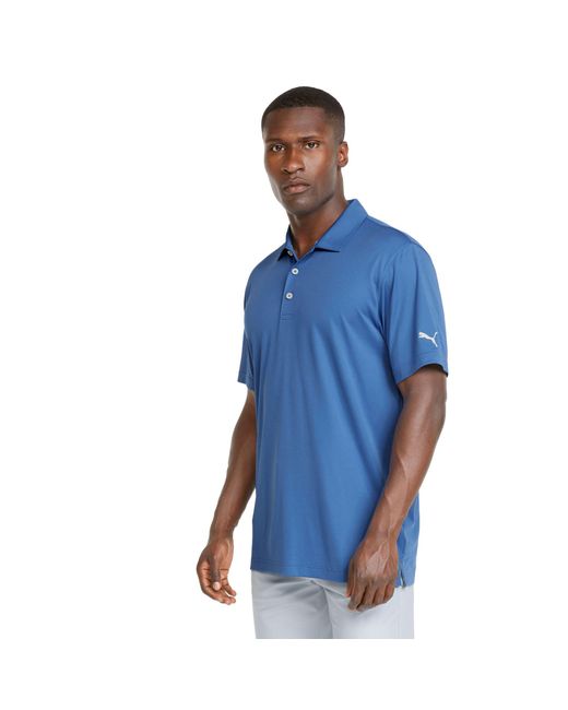 PUMA Golf Gamer Polo in Blue for Men Lyst