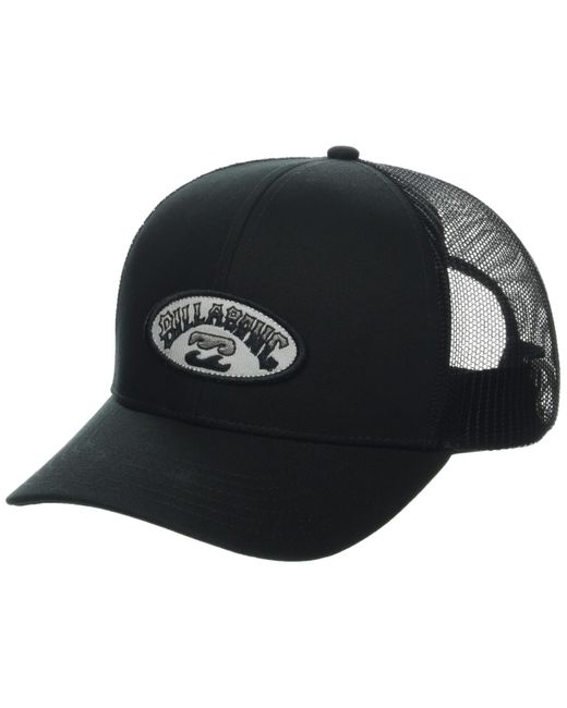 Billabong Black Walled Adjustable Mesh Back Trucker Hat for men