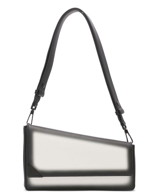 Calvin Klein Metallic Basalt Ombre Asymmetric Triple Compartment Convertible Shoulder Bag