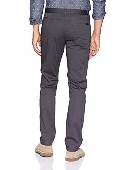 Lyst - Calvin Klein Stretch Sateen Casual Pants in Gray for Men - Save 51%