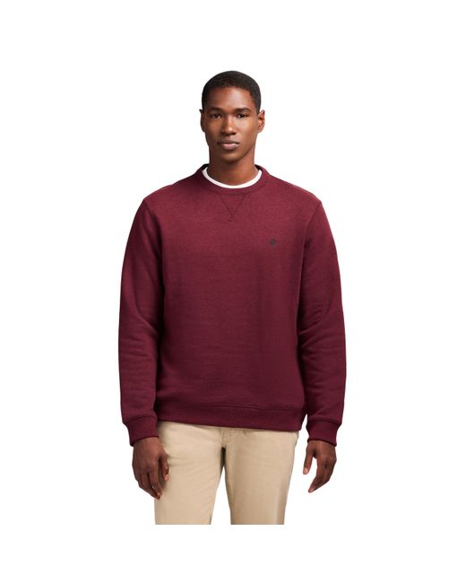 Izod Men's Red Advantage Performance Crewneck Fleece Pullover
