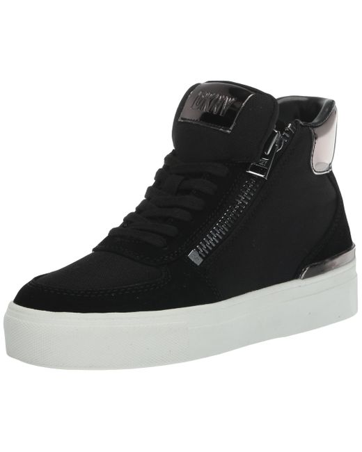 DKNY Black Cindell-hightop Sneaker