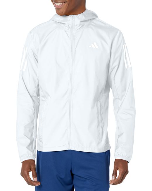 Adidas White Own The Run Jacket for men