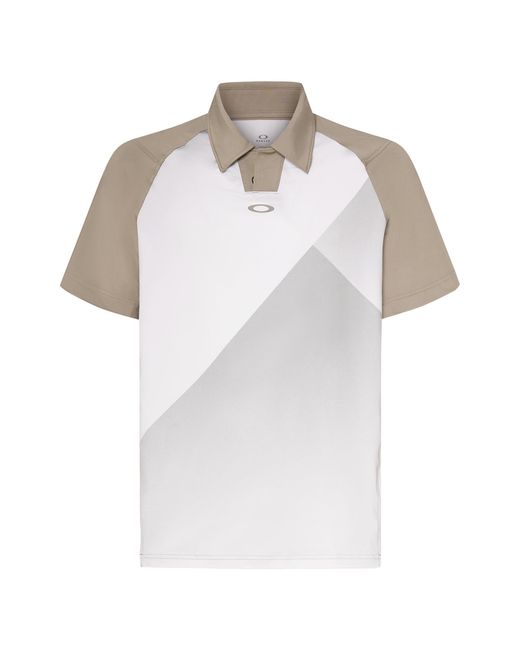 Oakley White C1 Hazy Geo Polo for men