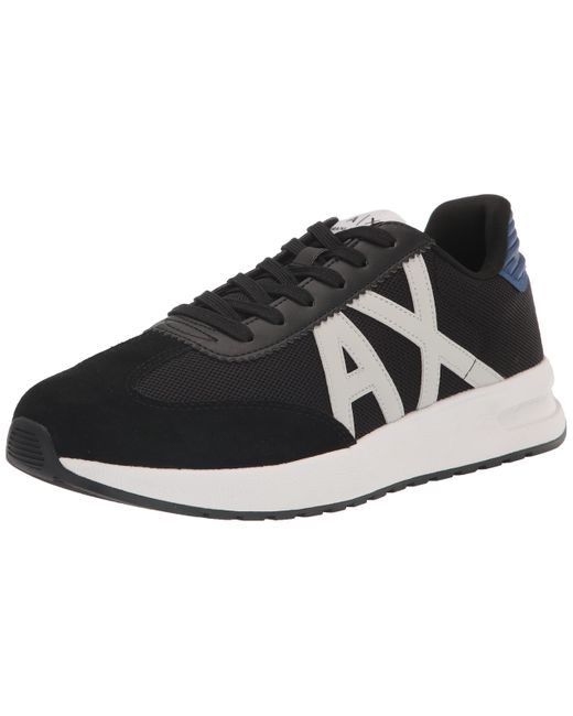 Emporio Armani Black A | X Armani Exchange Ax Runner Sneaker for men