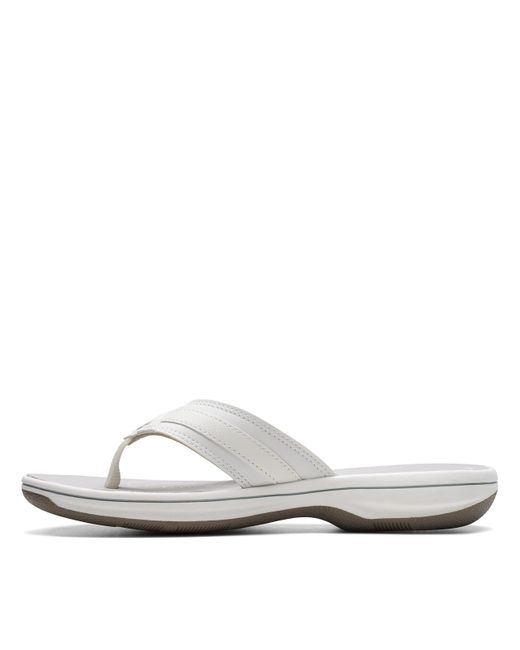 Clarks Breeze Sea Flipflop in White Lyst