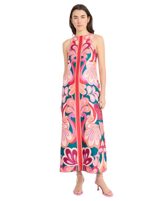 chinese dress ladies Donna Morgan Women's Dresses Tie Shoulders and Waist Halter A-Line Dress  Vibrant Green at Amazon Women's Clothing store main image 0