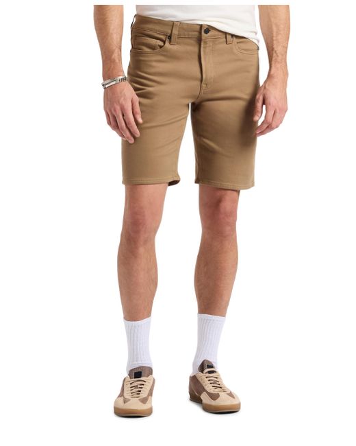 Buffalo David Bitton Natural Non-denim Relaxed Straight Dean French Terry Shorts With Cotton Blend Stretch for men