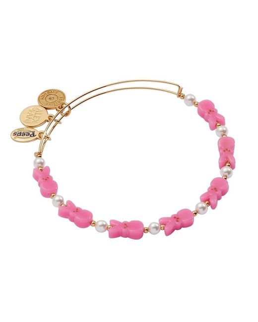 ALEX AND ANI Pink Peeps® Bunny Beaded Bangle