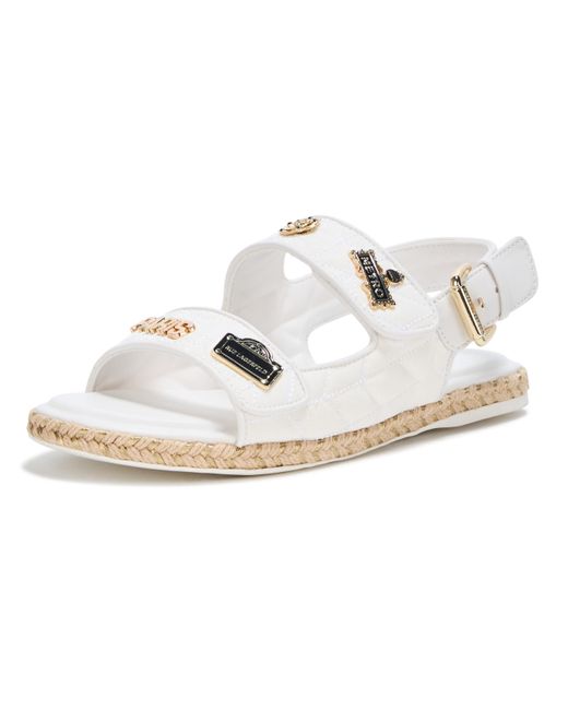 Karl Lagerfeld White Paris Everyday Cushioned Insole Hazlet-flat Slide Sandal