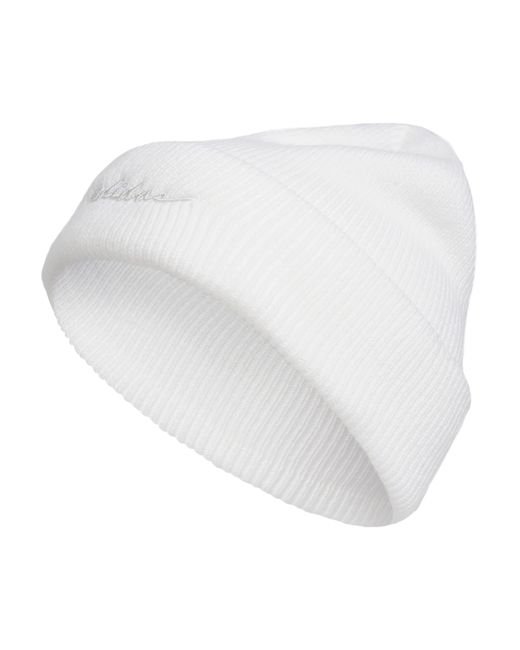 Bonnet plissé pour femme Adidas en coloris White