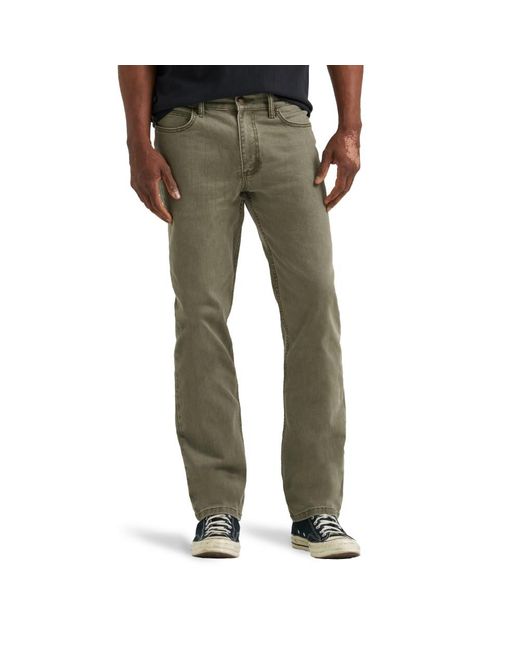 Lee Jeans Green Legendary Regular Straight Jean for men
