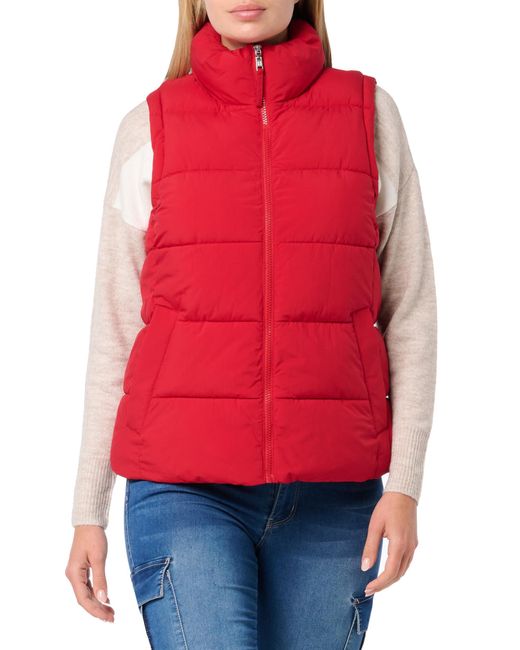 Tommy Hilfiger Red Everyday Lofty Transitional Vest Quilted Jacket