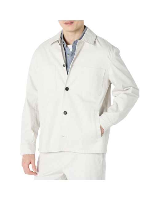 Amazon Essentials Einsatzjacke Aus Stretchbaumwolle In Lockerer Passform in Gray für Herren