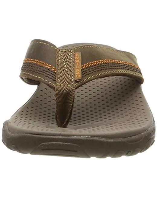 Skechers Relaxed Fit-Reggae-Cobano Flip-flop in Brown for Men - Save 6% ...