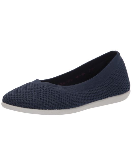 Skechers Cleo Sport-what A Move Ballet Flat in Blue | Lyst