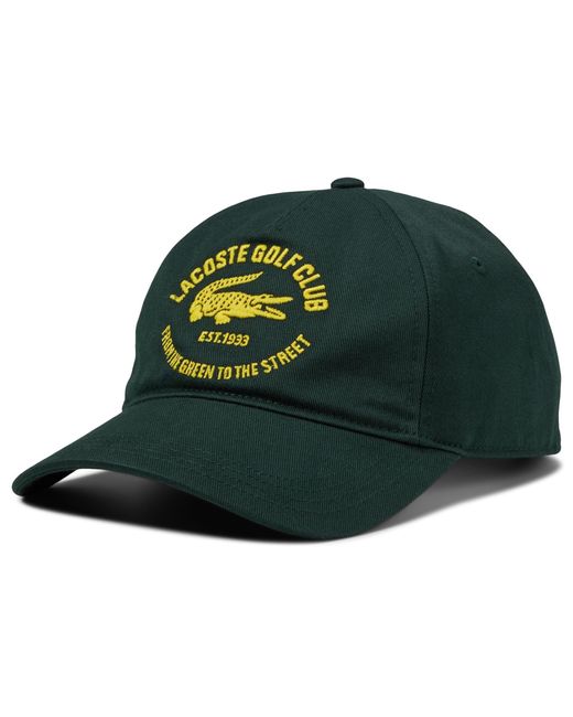 Lacoste Green Graphic Cap for men