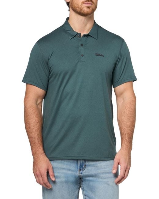 Eddie Bauer Green Short Sleeve Talln Trek Polo 2.0 for men