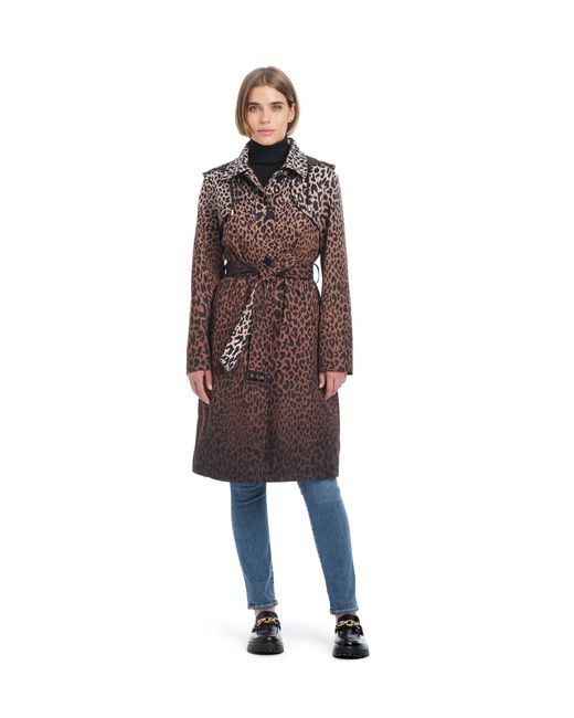 Kate Spade Multicolor Hooded Print A-line Raincoat