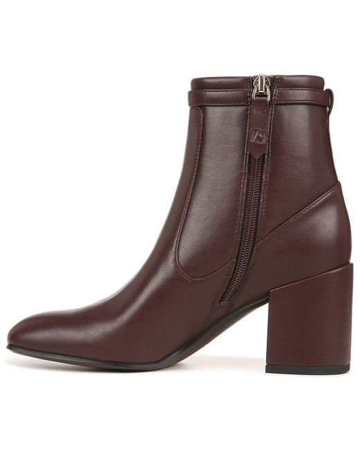 Franco Sarto S Tribute Bootie Heeled Ankle Boot Cordovan Brown 7 M