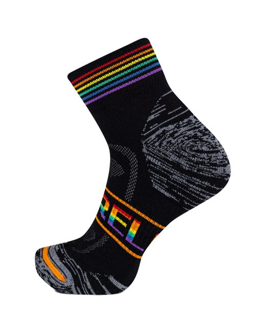 Merrell Black And Zoned Cushioned Wool Hiking Socks-1 Pair Pack-breathable Arch Support