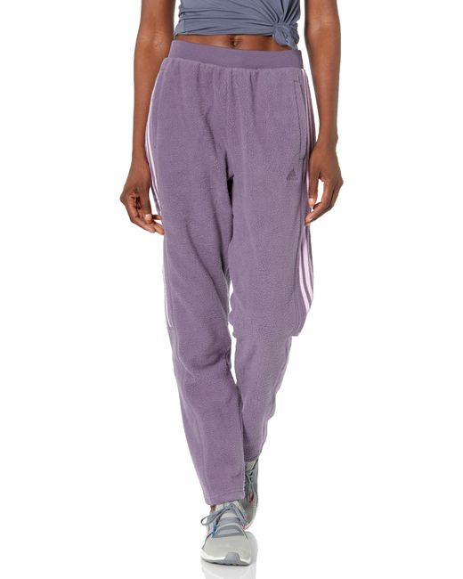 Tiro Pantalon en polaire pour femme Adidas en coloris Purple