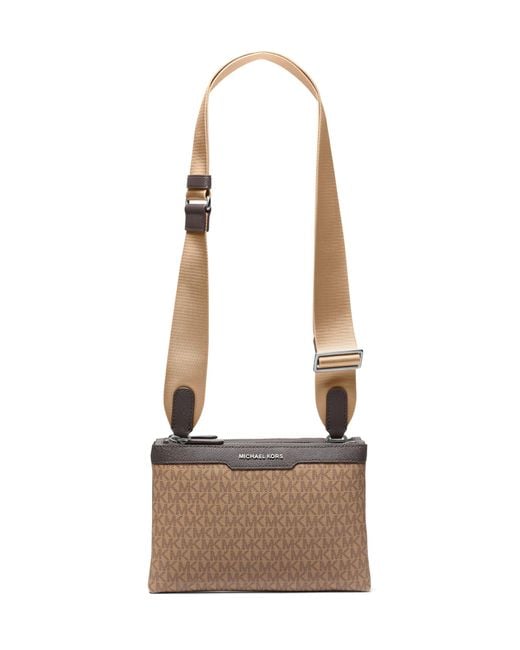 Michael Kors Natural Hudson Accordion Crossbody Bag for men