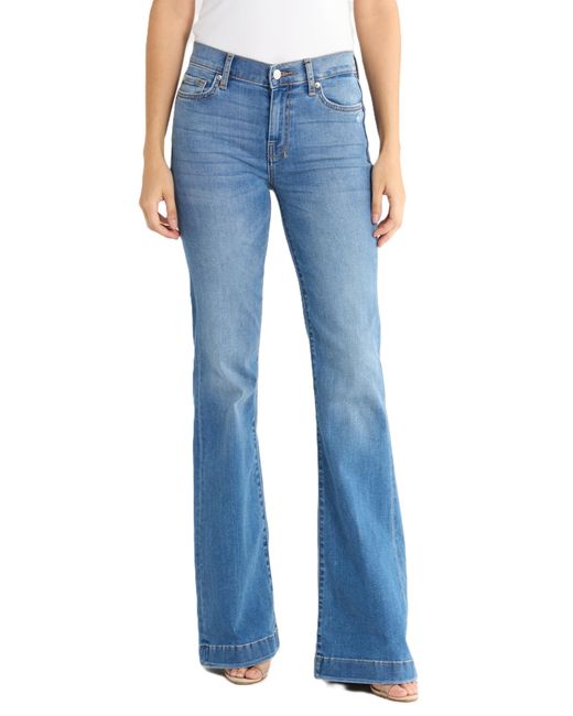 7 For All Mankind Blue S Dojo Trouser Flare Jean