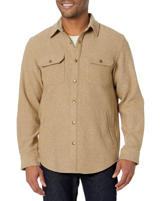 Pendleton Natural Long Sleeve Snap Front Forrest Shirt for men